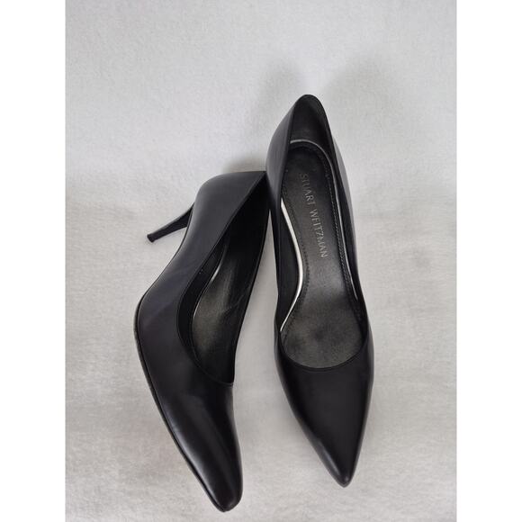 STUART WEITZMAN Women’s Heels Leather Pointed Toe Pumps Made In Spain - Picture 1 of 11